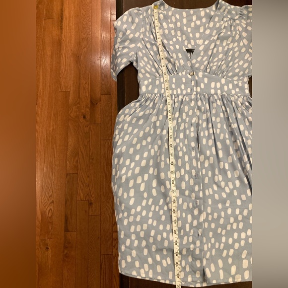 Vero Moda Petite exclusive tea dress in blue spot print NWOT - Picture 10 of 10
